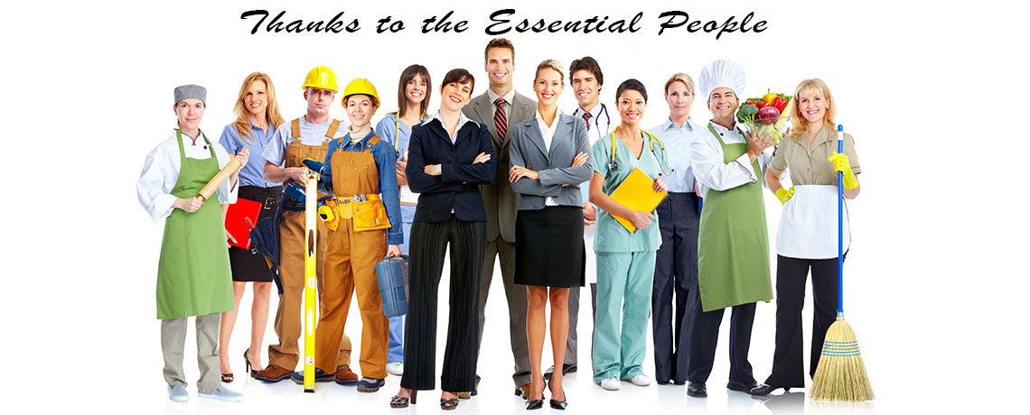 THANKS TO THE ESSENTIAL PEOPLE
