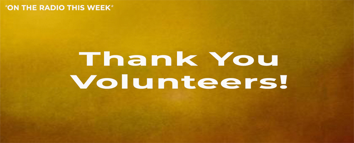 THANK YOU VOLUNTEERS